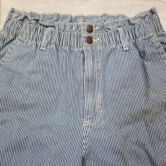 Railroad Engineer Style Striped Denim Jean - Picture 2 of 6